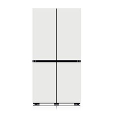 삼성전자 비스포크 프리스탠딩 4도어 냉장고 875L 방문설치, 코타 화이트, RF85B911101