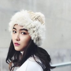 헤어볼 폼폼 니트 모자 토끼털방울 비니 가을겨울 귀달이 방한모자 래빗 퍼