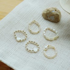 고무줄진주반지