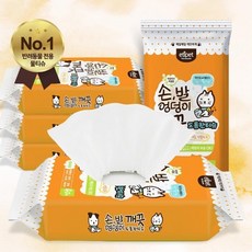 아기고양이 손발 똥꼬닦는 간편 물티슈6P 출산고양이 오줌발