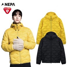 네파_NEPA_공용 기능성 패딩 프리마로프트 충전재 사용한 입체 패턴을 적용하여 활동성 극대화 세탁이 용이하고 습기 및 땀에 강한 충전재 에어써밋 후드 패딩자켓