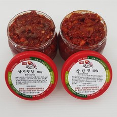 [토굴안애] 1+1 광천 낙지젓+창란젓 500g, 1세트