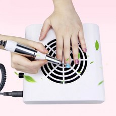 SOLOLADY 2in1 네일드릴머신 네일드릴 분진흡진기 네일비트 6종세트 35000RPM 80W, 1세트, 화이트