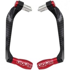 바람막이 오토바이 너클가드 방한 방풍 GROM MSX 125용 핸드가드 액세서리 7 8 22mm CNC 알루미늄 핸들바 브레이크 클러치 레버 핸들 바 가드 보호대 1588009, B Red, 1개