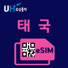 유심홀릭 태국 이심 eSIM 데이터 무제한 FM e심, 매일 1GB, 15일, 1개