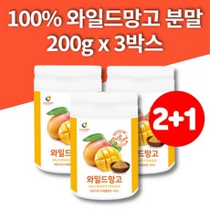 와일드망고 씨 씨앗 가루 종자 추출물 100% 200g 3통 대용량, 3개