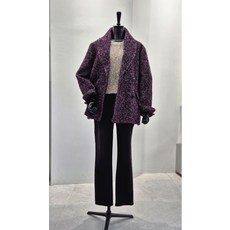 시슬리 헤링본 더블하프코트(SACT47361)