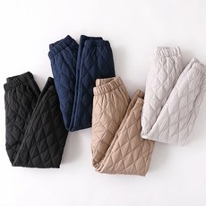 차쿠 여성 겨울 패딩 통바지 패딩 정장 와일드팬츠 LW