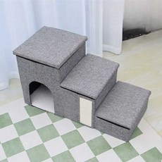 접이식 강아지 계단 자동차 트렁크 미끄럼방지 논슬립 스텝 경사로 슬개골, 1개, 상세페이지 참고