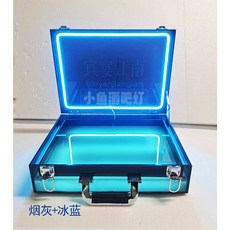 과일 안주 접시 LED 클럽 불 그릇 A타입 파티 바 노래방, 네온사인 커버 그을음 아이스블루 40 30, 1개