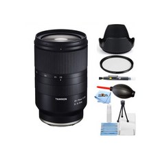 Tamron 2875mm f28 Di III RXD Lens for Sony E A036 Starter Bundle with Tulip Hood UV Filter Cleaning, One Size, One Color