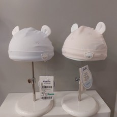 압소바 40% 출산준비 출산선물로 좋은 순면의 80수 신생아모자