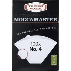 Technivorm Moccamaster 테크니봄 모카마스터 4 화이트 페이퍼 필터 박스당 100개, #4 Filters/ 100 Count