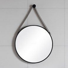 데코트리 북유럽 모던 인테리어용 거울 M, 블랙