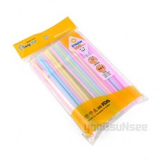 용선씨 자바라빨대 100P 음료빨대