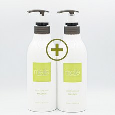 1+1 SET 모이스처헤어에멀젼 500ml+500ml 헤어로션 컬크림 모발단백질크림 상한머리영양제 컬링에센스 미용실, 2개, 500ml