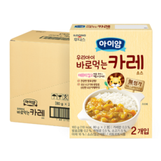 일동후디스 아이얌 우리아이 바로먹는 카레 소스 80g x 2p, 카레맛, 160g, 4개 - 아이얌카레