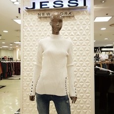 제시뉴욕 NC08 단추 반폴라 티셔츠 J8A5NSKO407S