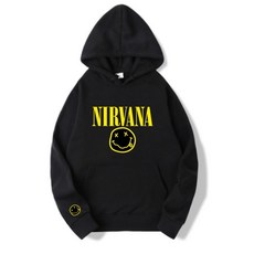 너바나 Nirvana 커트 코베인 록 밴드 특양면 후드티 티셔츠 A0068