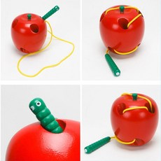 사과애벌레자석장난감