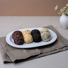 제철진미 블루탐 제주 오메기떡 혼합 4종 20개 1 150g (오메기떡+귤떡+흑임자떡+크림치즈떡)