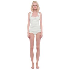 NORMA KAMALI BILL MIO 노마 카말리 화이트 박규영 원피스 수영복