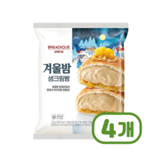 브레디크 겨울밤생크림빵 베이커리디저트 135g x 4개, 1세트, 540g