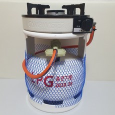 LPG 5KG 5 키로 가스통 캠프마스터 버너 조정기 호스 아답터 세트, 버너+5KG가스통+조정기벨브 풀세트