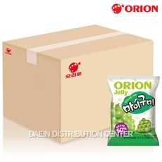 오리온 마이구미 청포도 66gX40개(1box) 과자 간식 어린이 젤리 캔디 젤리밥 왕꿈틀이 포도 복숭아 청포도, 40개(1box)