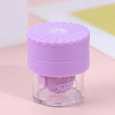 휴대용 콘택트 렌즈 클리너 수동 회전 타입 미용 동공 보관 청소 용기 도구 1PC, 1개