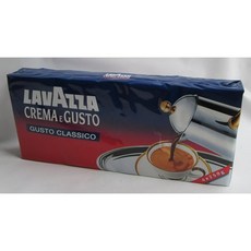 Lavazza 라바짜 크레마 구스토 그라운드 커피 8.80온스 (8팩), 250g, 8개