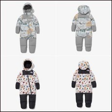 [매장정품] 노스페이스 THE NORTH FACE NQ1DP93 노스페이스키즈 베이비 1996 레트로 눕시 원피스 우주복 470769