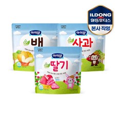 아이얌 동결건조 순과일칩 세트 (순딸기3+순배3+순사과3)