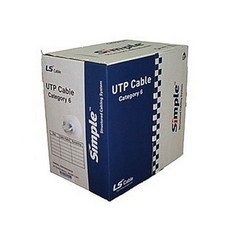[LS전선] CAT.6 UTP 랜케이블 [그레이/300m] [1롤/단선/박스], 29513, 1개