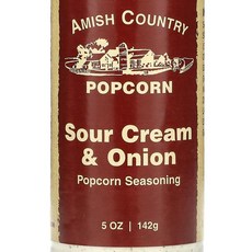 Amish Country Popcorn Popcorn Seasoning Sour Cream Onion 5 oz (142 g), 5142정, 142g, 1개