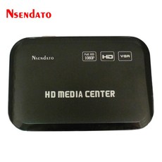 휴비나인 HD고화질미디어변환기 1080P 풀 HD 멀티미디어 플레이어 센터 VGA AV USB SDMMC 멀티 미디어 MKV 듀얼 용 원격 제어 포함, [02] EU Plug, EU Plug