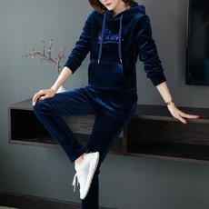 노스페이스여성기모트레이닝세트