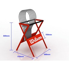 로고제작 배드민턴 채 테니스 라켓 거치대 선반 걸이, 레드