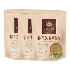 CJ제일제당 백설 유기농 갈색설탕 1kgX3개, 1kg, 단품