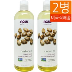 Now Foods 나우푸드 피마자 캐스터 오일 473 ml 2병