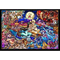 500 피스 퍼즐 알라딘 스토리 스테인드 글라스 꽉 시리즈 [스테인드 아트] (25x36cm), 1