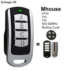 Mhouse 차고 문짝 리모컨 TX3 TX4 GTX4 MT4 MT4V MT4G 433MHz 송신기 433.92mhz, 1개