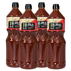 바로소스 매콤돈까스 소스 2kg (4병) 매운 매콤 양념 돈가스 도시락 경양식 대용량, 4개