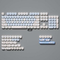 키보드키캡 크리스탈 투명 PC 귀여운 기계식 PBT 포인트 레트로 커스텀, MOA-키티백, 1개