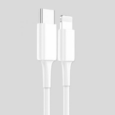 로건 베이직 CTO8핀 20W 고속 PD 충전케이블 1M 2M CTO라이트닝 애플라이트닝케이블 PD아이폰케이블 USBCTO라이트닝 아이폰12케이, F140 화이트(200CM)