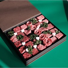바르다 [바르다정육점]1++ 한우 오마카세 선물세트 700g 30큐브 투뿔나인 명절선물 생일선물, 1개
