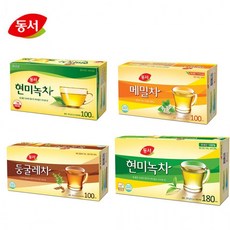 동서 현미녹차 메밀차 둥굴레차 100T 티백 그린, 100개입, 1개