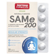 Jarrow Formulas SAMe 200 200mg 20정, Jarrow Formulas SAMe 200 20..., 1개