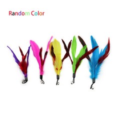  고양이장난감 고양이벌레장난감 벨 교체 리필 폼 볼 훈련 새끼 고양이 장난감 인터랙티브 깃털 장난감 액세서리 가짜 마우스 웜 장난감 5-100PC 고양이낚시대, 100 Pcs, 03 Feather 