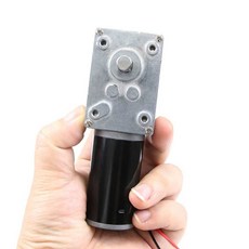 DC 감속 모터 저속 속도 rpm 웜기어 전기 소형 기어 전동, 16RPM 505감속비 12V 모터+전원